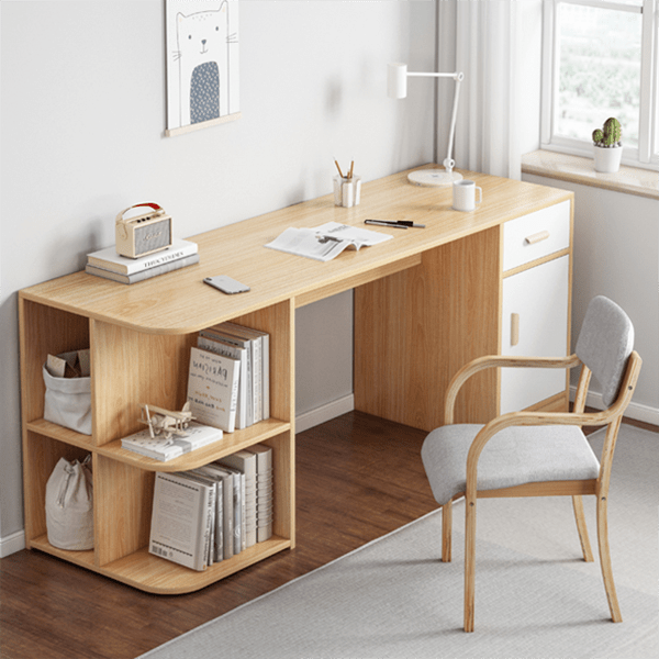 Bàn làm việc đẹp bằng gỗ hiện đại PT1054