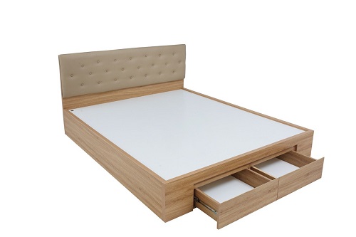 Giường Gỗ 2 Hộc Có Tab Đầu Giường PT03