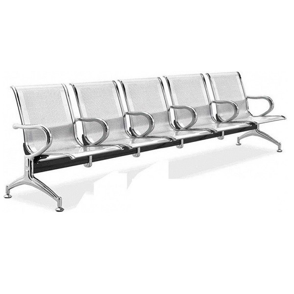 GHẾ BĂNG CHỜ INOX 5 CHỖ PT975